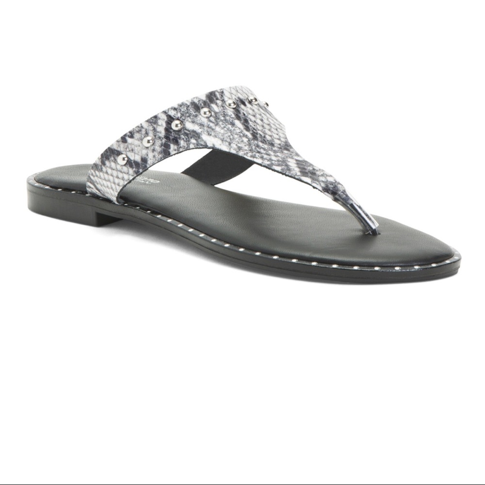 Sophia Milano Made In Italy Hooded Thong Slides